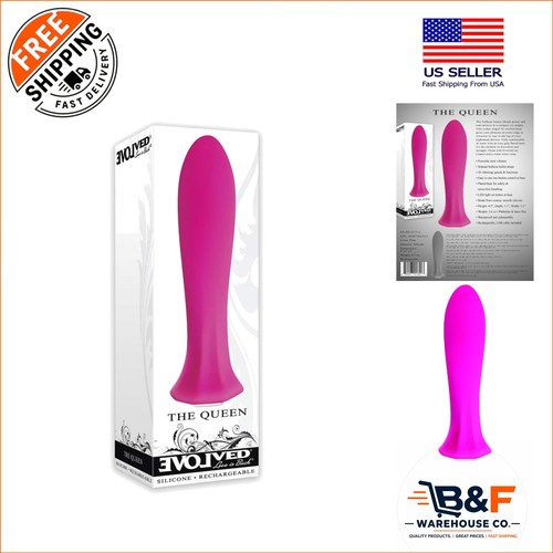 Sleek red silicone vibrator - vibrator, |